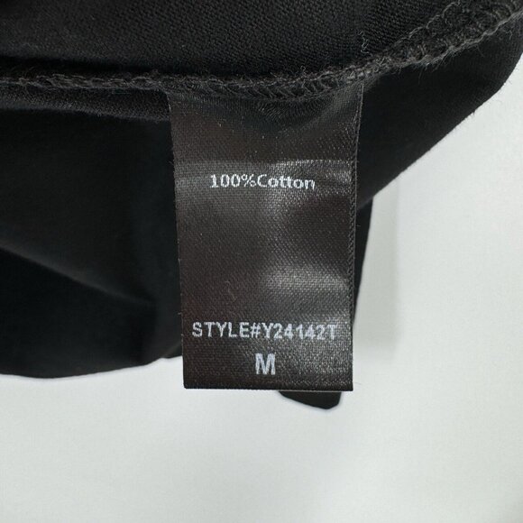 Tuckernuck Black Kayne Tee size M Medium Crew Neck Dropped Shoulder T-Shirt Boxy - Picture 4 of 7
